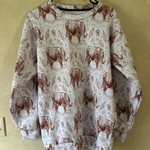 Hereford Pattern Crewneck Sweatshirt
